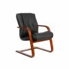 Кресло для посетителя CHAIRMAN 653V натуральная кожа