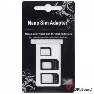 Набор адаптеров для SIM-карт iPhone 4, 4S, 5, 5S