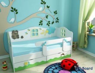 Детская кровать 'Винни-Пух и его друзья'